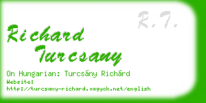 richard turcsany business card